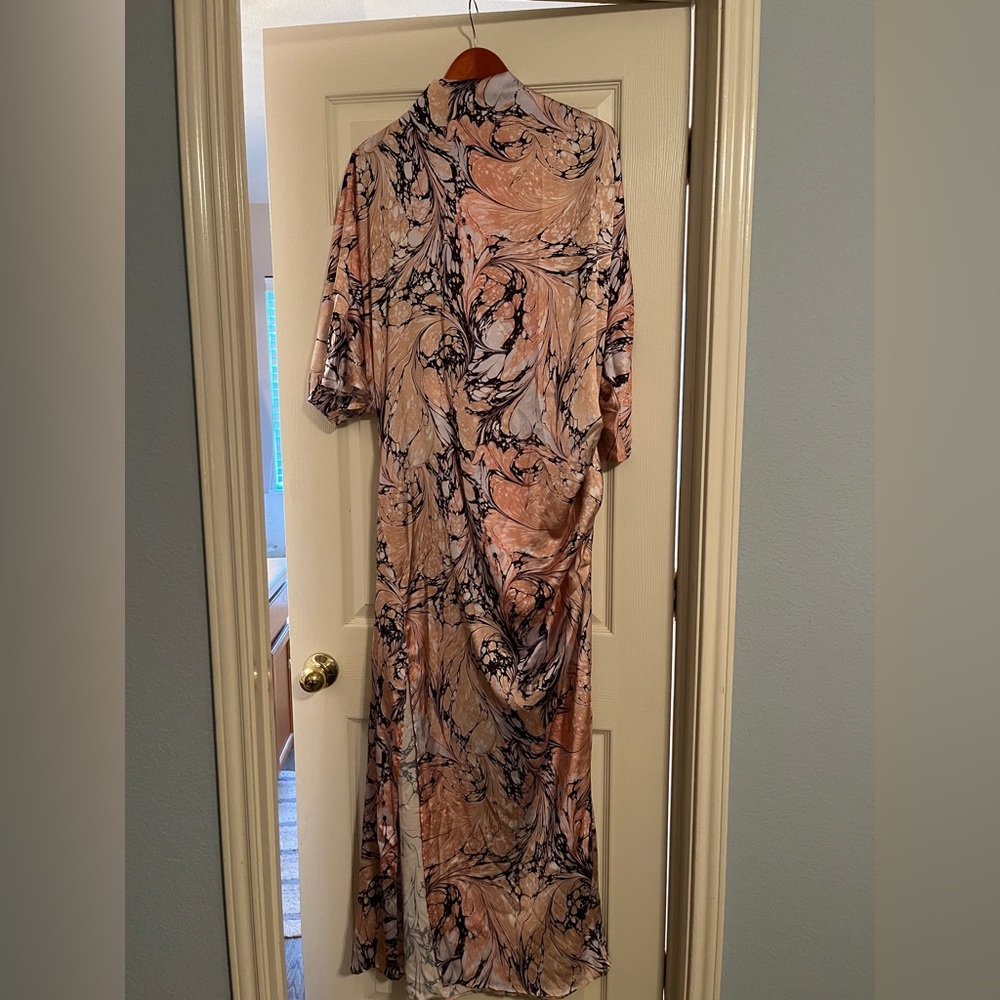 ASOS maxi dress in swirling silk pattern
